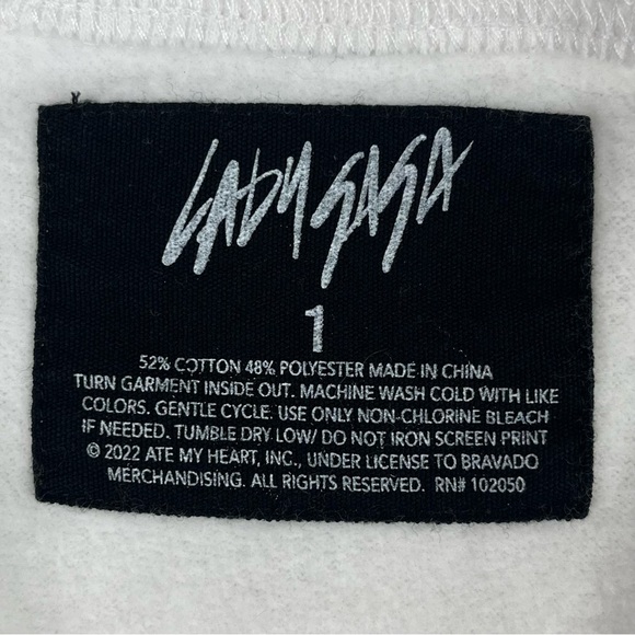 NWOT TORRID Lady Gaga Cozy Fleece Crew Neck Sweatshirt Born This Way Pop Music - Picture 10 of 12
